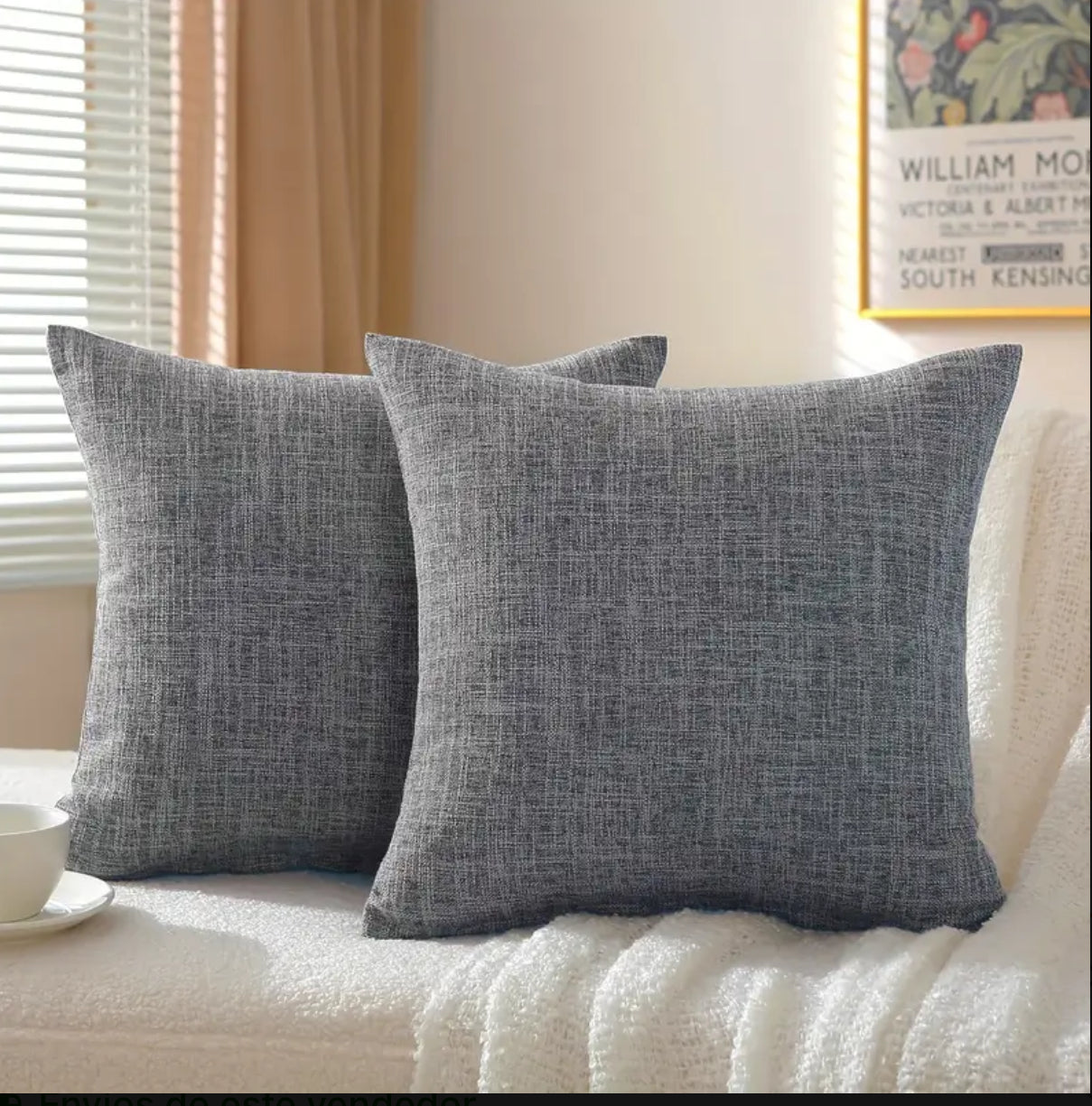 FUNDAS DE ALMOHADA EN LINO